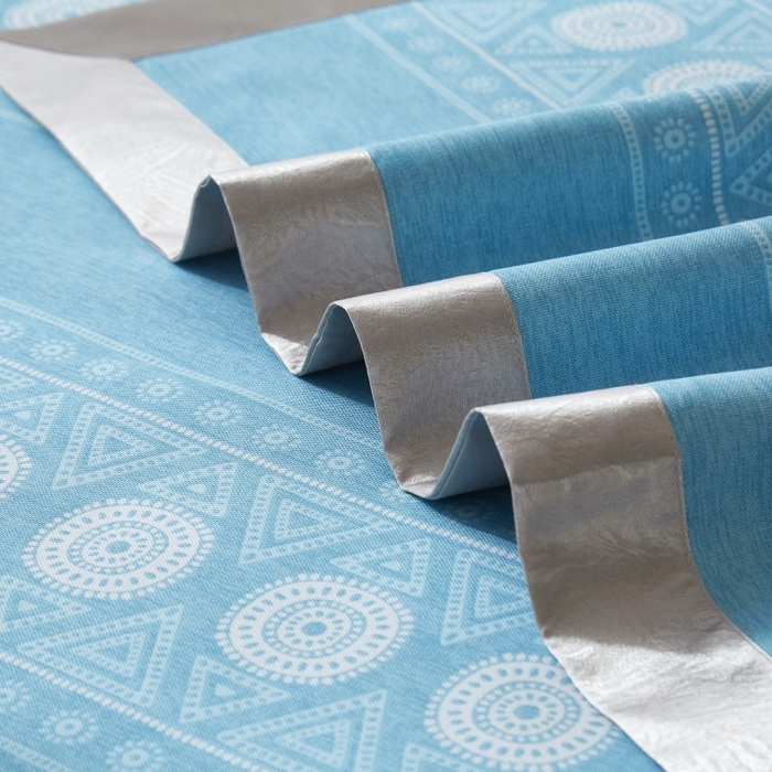 91家纺网 家纺一手货源 找家纺 威克凯丽 2025新款活性印花款纯竹纤维软凉席三件套 图腾-兰