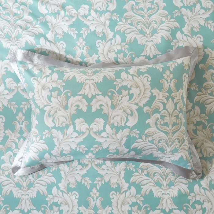 91家纺网 家纺一手货源 找家纺 威克凯丽 2025新款活性印花款纯竹纤维软凉席三件套 雅典娜