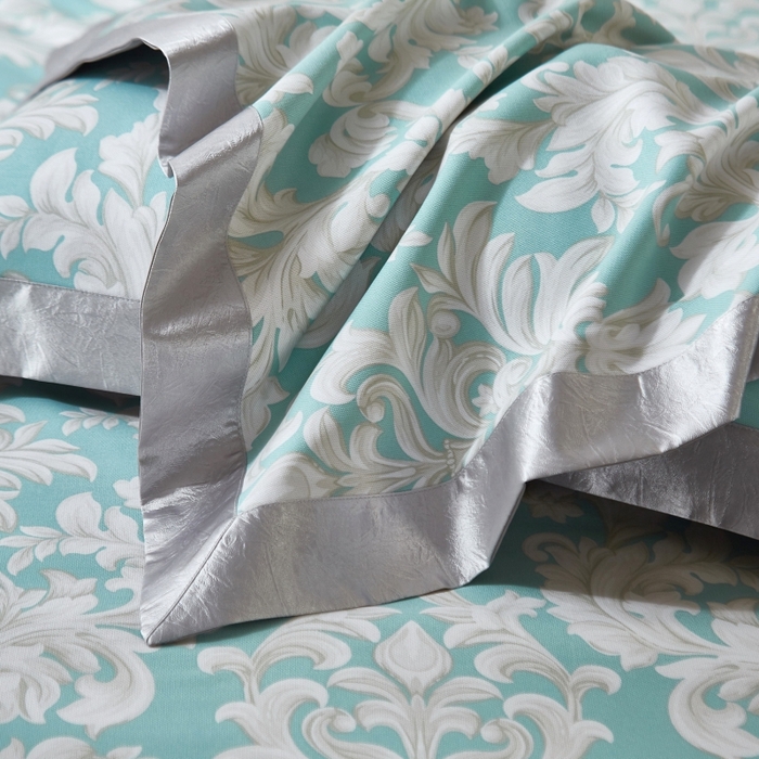 91家纺网 家纺一手货源 找家纺 威克凯丽 2025新款活性印花款纯竹纤维软凉席三件套 雅典娜