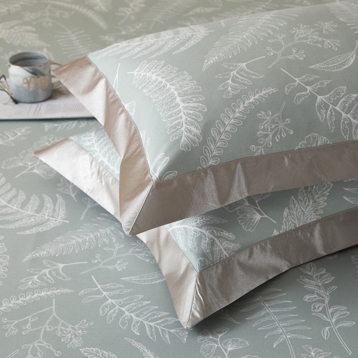 91家纺网 家纺一手货源 找家纺 威克凯丽 2025新款活性印花款纯竹纤维软凉席三件套 叶恵美-绿