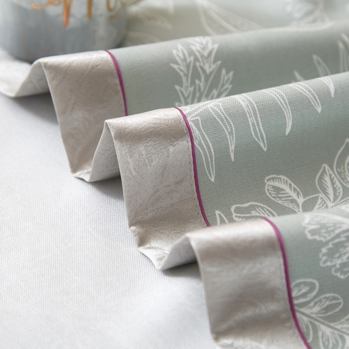 91家纺网 家纺一手货源 找家纺 威克凯丽 2025新款活性印花款纯竹纤维软凉席三件套 叶恵美-绿