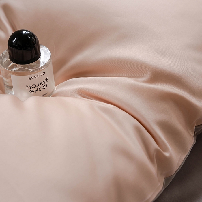 91家纺网 家纺一手货源 找家纺 威克凯丽 2025新款60支纯色兰精天丝四件套--风格一 月光色-岩石灰