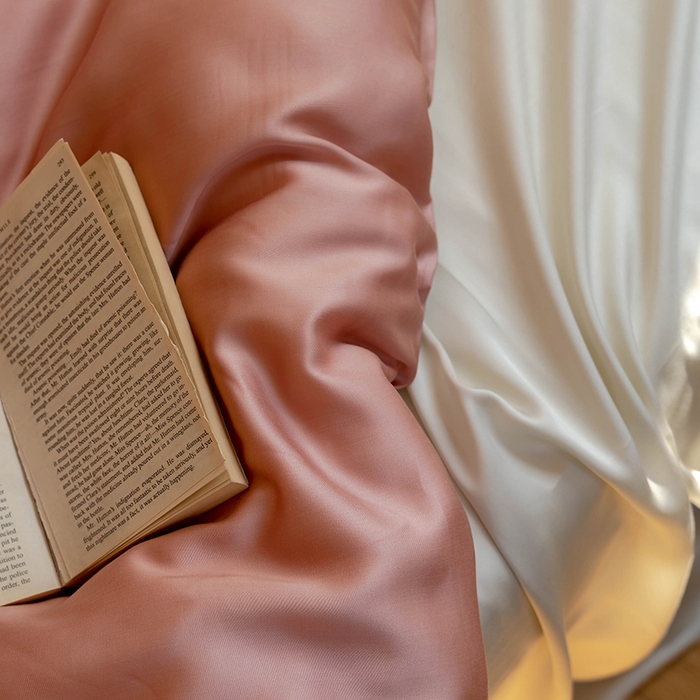 91家纺网 家纺一手货源 找家纺 威克凯丽 2025新款60支纯色兰精天丝四件套--风格一 芝芝淘淘-极地白