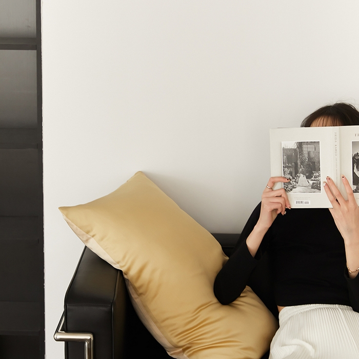 91家纺网 家纺一手货源 找家纺 威克凯丽 2025新款60支纯色兰精天丝四件套--风格二 芝士黄-沙茶色