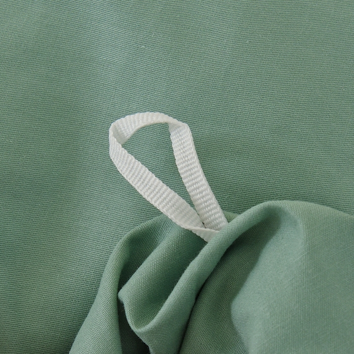 91家纺网 家纺一手货源 找家纺 启优家纺 2025新款13372全棉纯棉纯色四件套 竹青