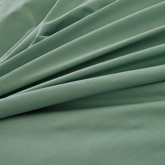 91家纺网 家纺一手货源 找家纺 启优家纺 2025新款13372全棉纯棉纯色四件套 竹青