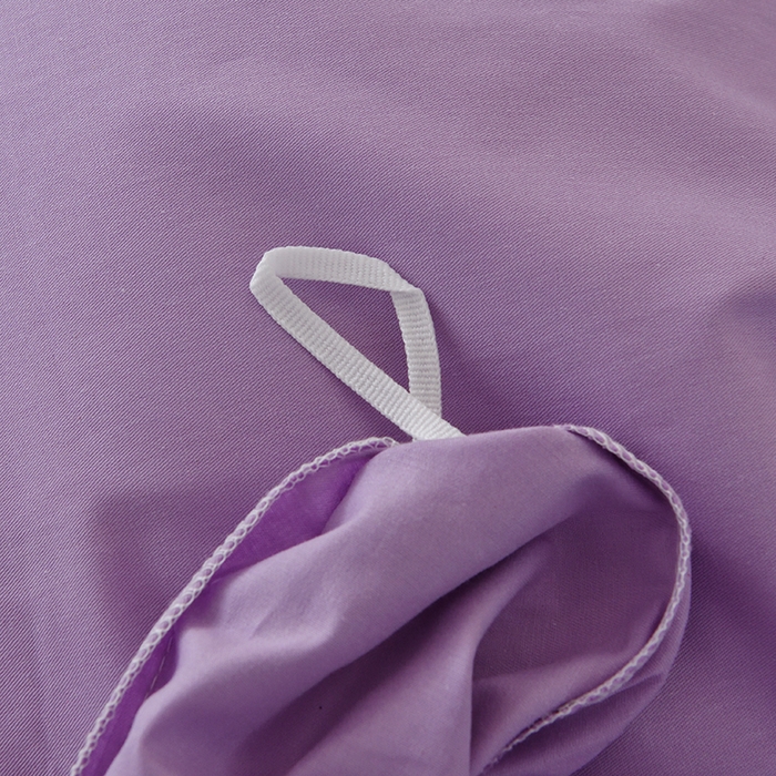 91家纺网 家纺一手货源 找家纺 启优家纺 2025新款13372全棉纯棉纯色四件套 丁香紫