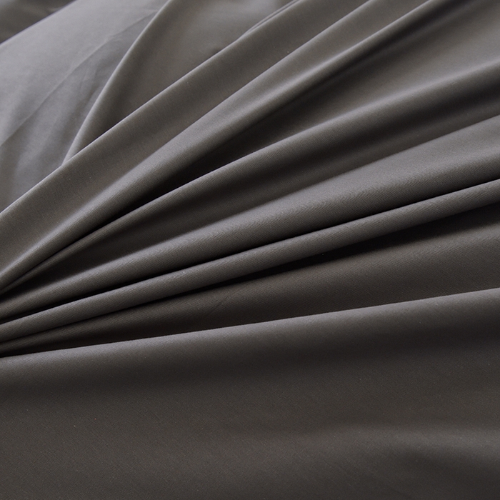 91家纺网 家纺一手货源 找家纺 启优家纺 2025新款13372全棉纯棉纯色四件套 深灰