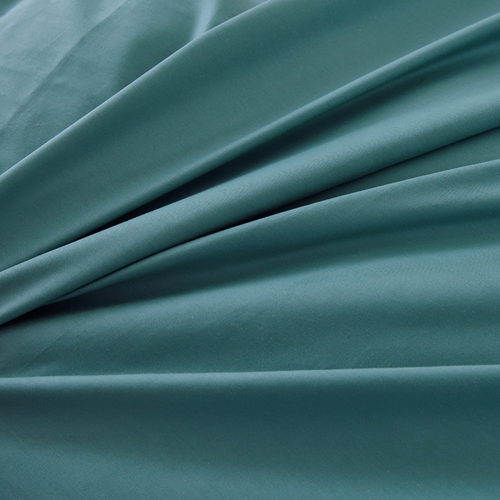 91家纺网 家纺一手货源 找家纺 启优家纺 2025新款13372全棉纯棉纯色四件套 海茵蓝