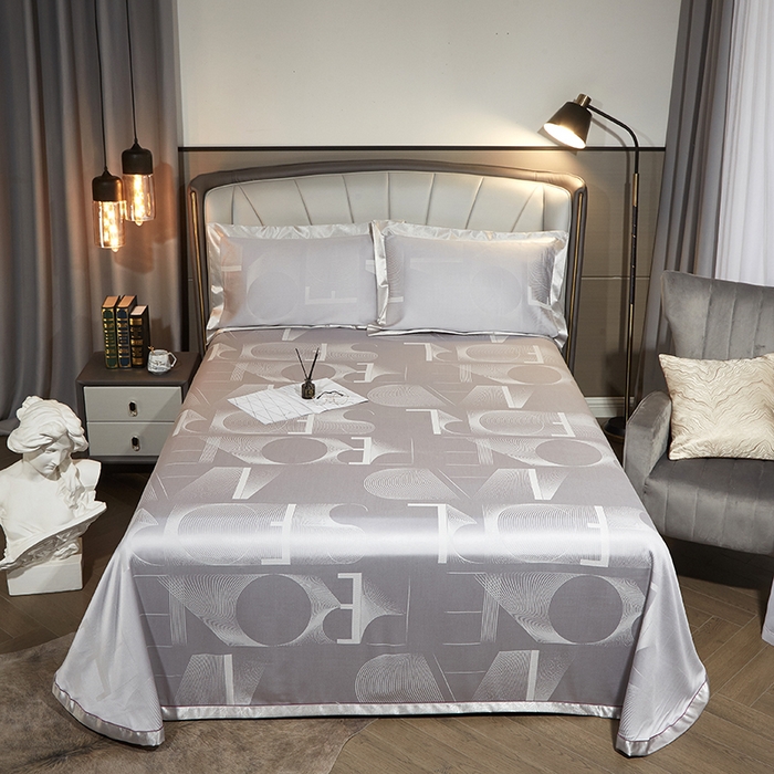 91家纺网 家纺一手货源 找家纺 威克凯丽 2025新款重磅七彩大提花纯竹纤维软凉席三件套 彼得