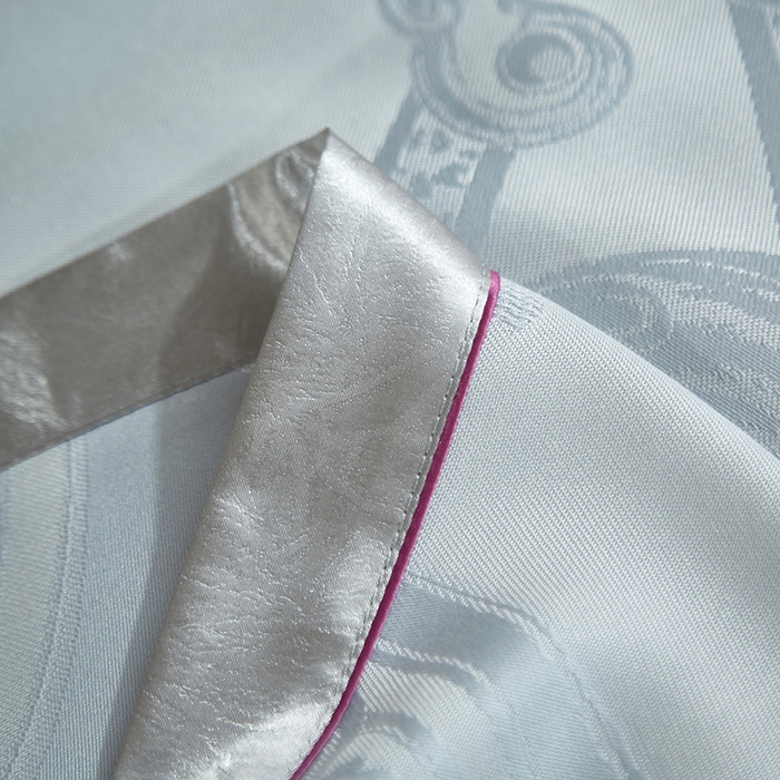 91家纺网 家纺一手货源 找家纺 威克凯丽 2025新款重磅七彩大提花纯竹纤维软凉席三件套 弗洛森