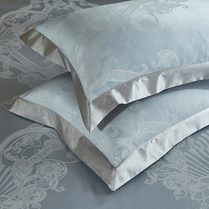 91家纺网 家纺一手货源 找家纺 威克凯丽 2025新款重磅七彩大提花纯竹纤维软凉席三件套 弗洛森