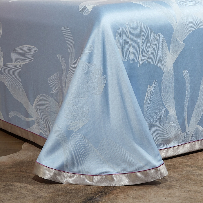 91家纺网 家纺一手货源 找家纺 威克凯丽 2025新款重磅七彩大提花纯竹纤维软凉席三件套 贵族品味