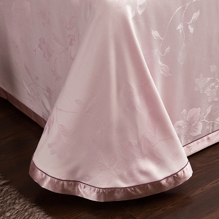 91家纺网 家纺一手货源 找家纺 威克凯丽 2025新款重磅七彩大提花纯竹纤维软凉席三件套 花韵