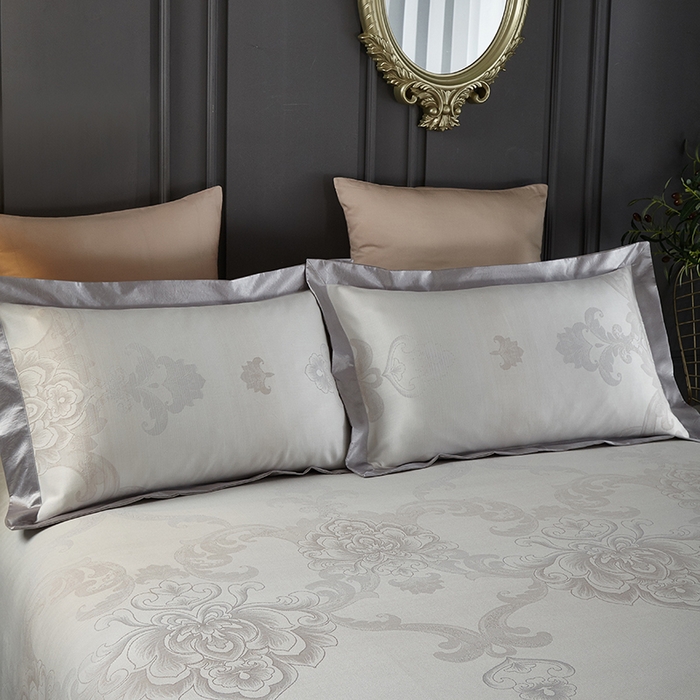 91家纺网 家纺一手货源 找家纺 威克凯丽 2025新款重磅七彩大提花纯竹纤维软凉席三件套 莱奥