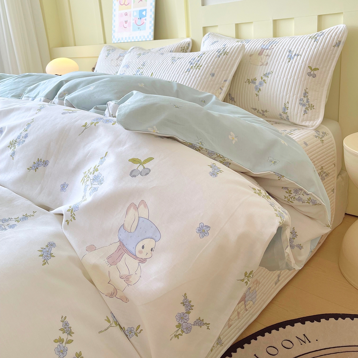 91家纺网 家纺一手货源 找家纺 （总）金鑫汇家纺2025新款A类全棉印花床盖四件套