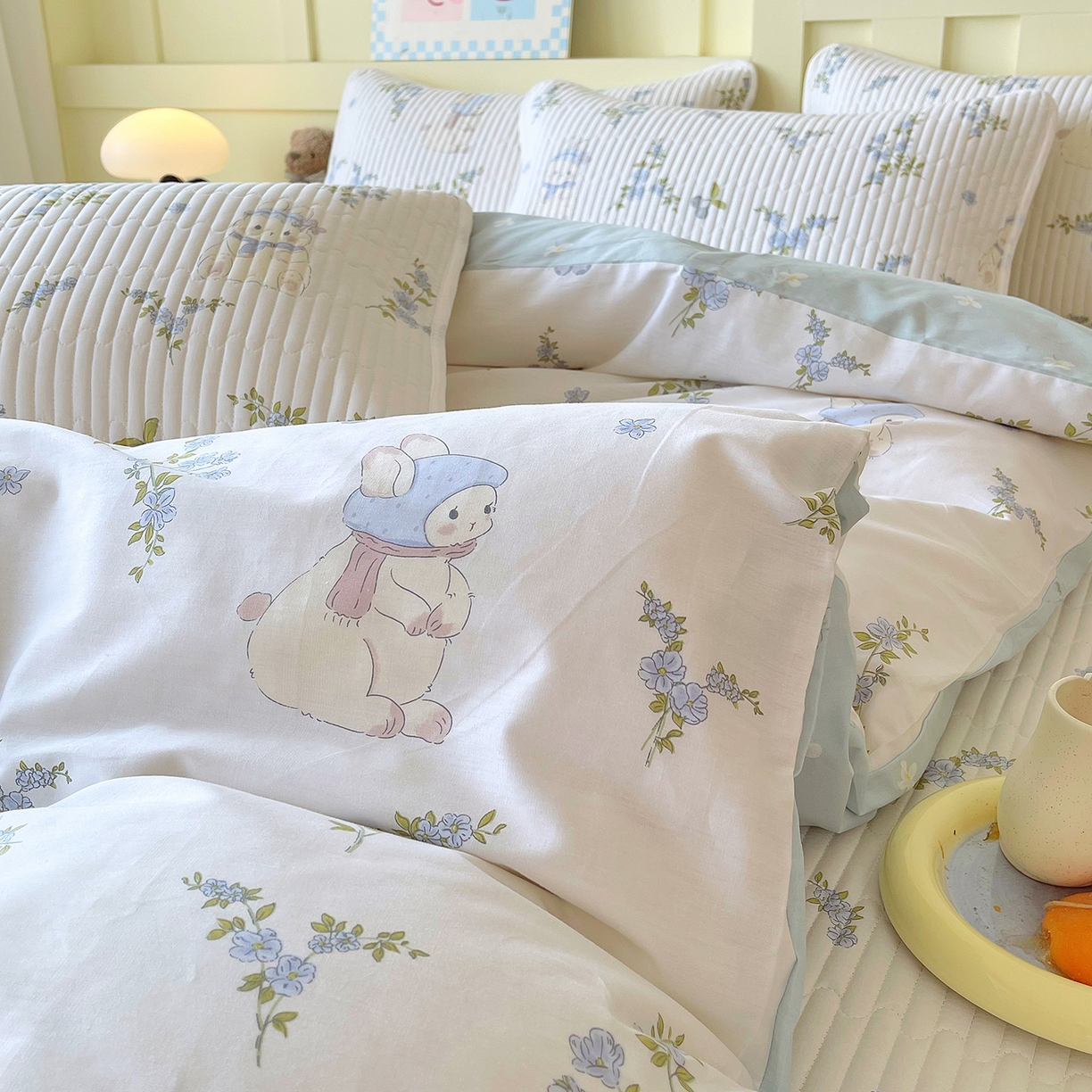 91家纺网 家纺一手货源 找家纺 （总）金鑫汇家纺2025新款A类全棉印花床盖四件套