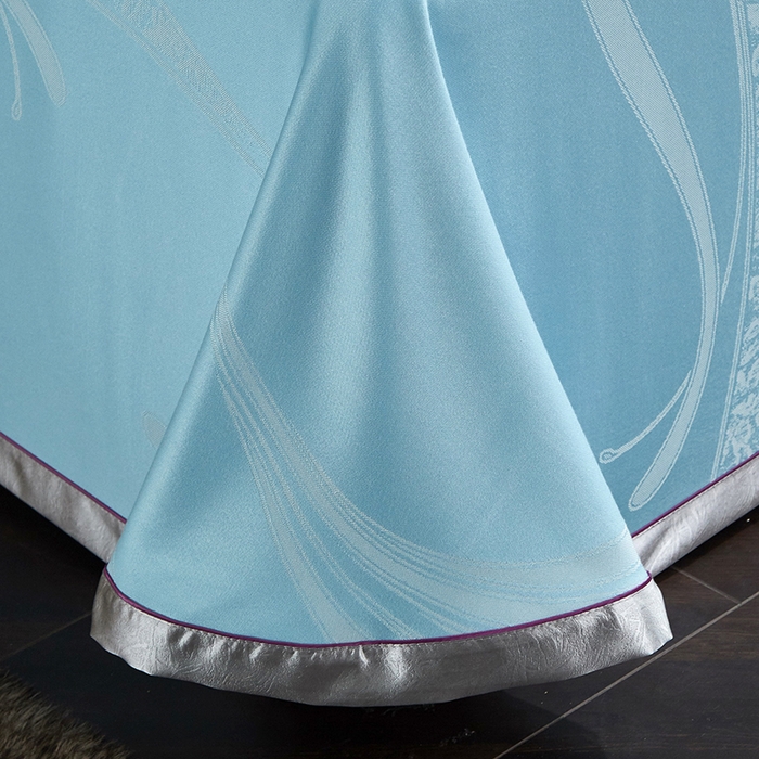 91家纺网 家纺一手货源 找家纺 威克凯丽 2025新款重磅七彩大提花纯竹纤维软凉席三件套 欧时列-