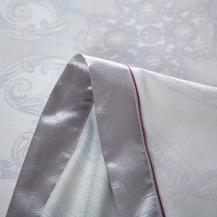 91家纺网 家纺一手货源 找家纺 威克凯丽 2025新款重磅七彩大提花纯竹纤维软凉席三件套 佩霖卡