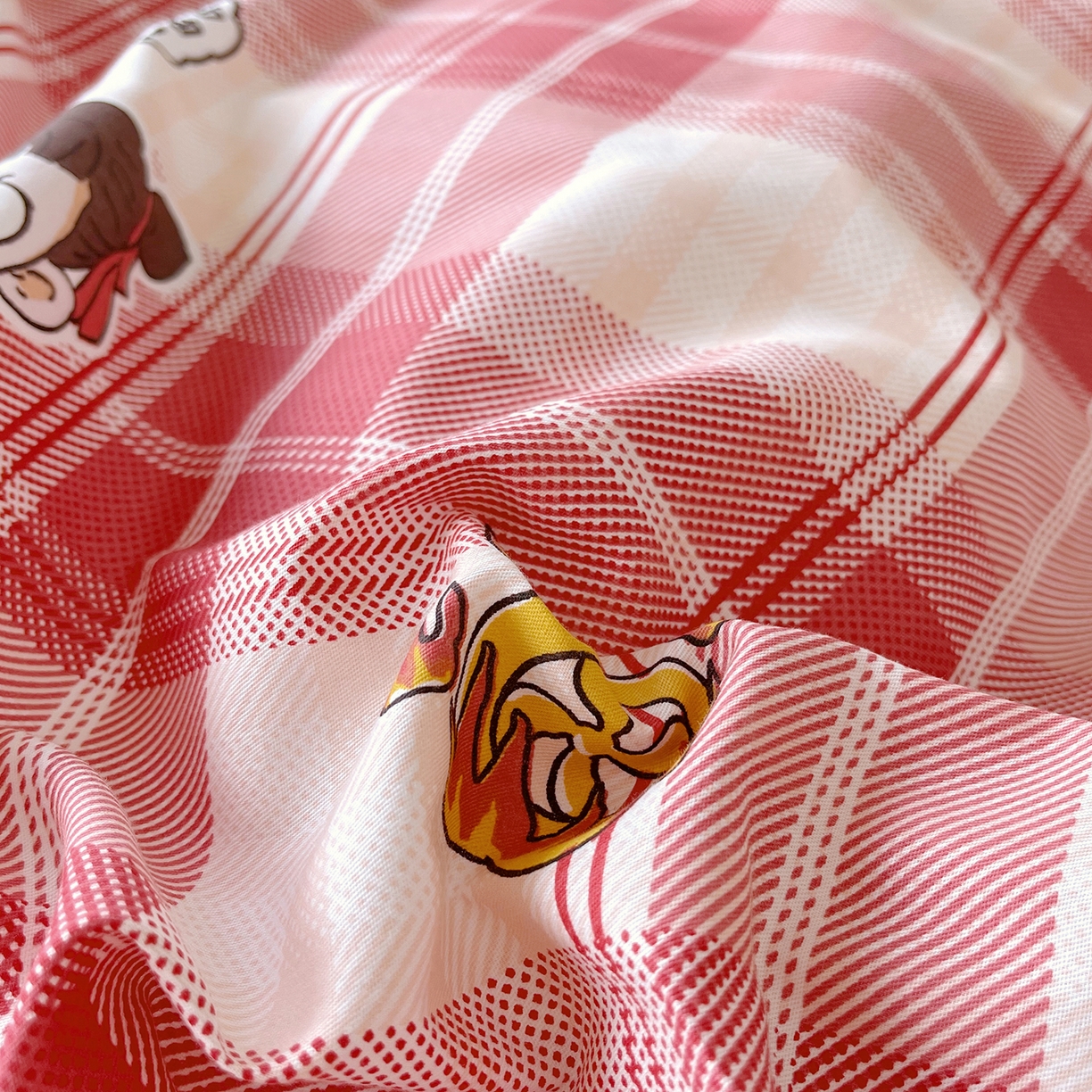 91家纺网 家纺一手货源 找家纺 金鑫汇家纺2025新款A类全棉印花床盖四件套 传奇哪吒·红