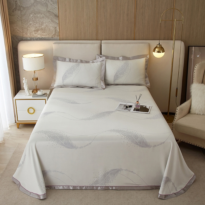 威克凯丽 2025新款重磅七彩大提花纯竹纤维软凉席三件套 寻梦芳菲