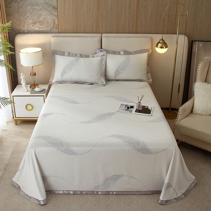 91家纺网 家纺一手货源 找家纺 威克凯丽 2025新款重磅七彩大提花纯竹纤维软凉席三件套 寻梦芳菲