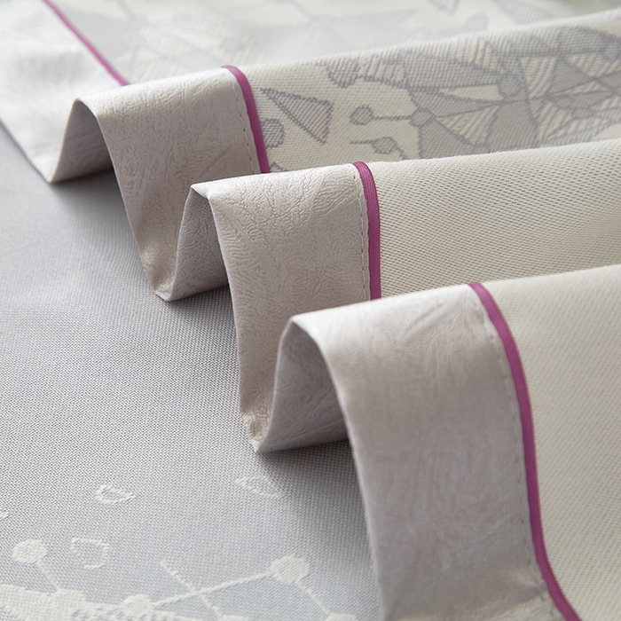 91家纺网 家纺一手货源 找家纺 威克凯丽 2025新款重磅七彩大提花纯竹纤维软凉席三件套 寻梦芳菲