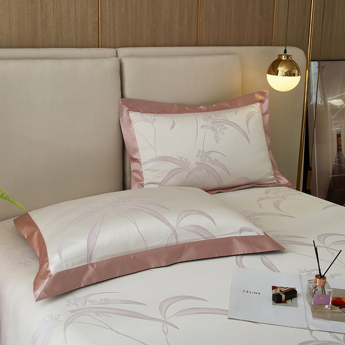 91家纺网 家纺一手货源 找家纺 威克凯丽 2025新款重磅七彩大提花纯竹纤维软凉席三件套 雅然