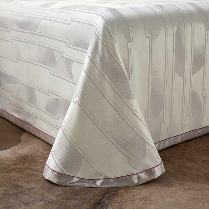 91家纺网 家纺一手货源 找家纺 威克凯丽 2025新款重磅七彩大提花纯竹纤维软凉席三件套 宜尚