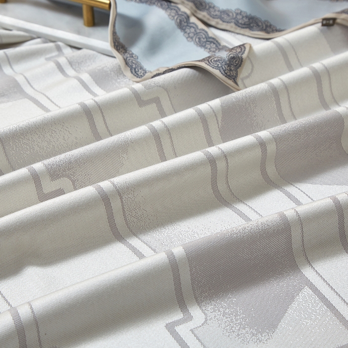 91家纺网 家纺一手货源 找家纺 威克凯丽 2025新款重磅七彩大提花纯竹纤维软凉席三件套 宜尚