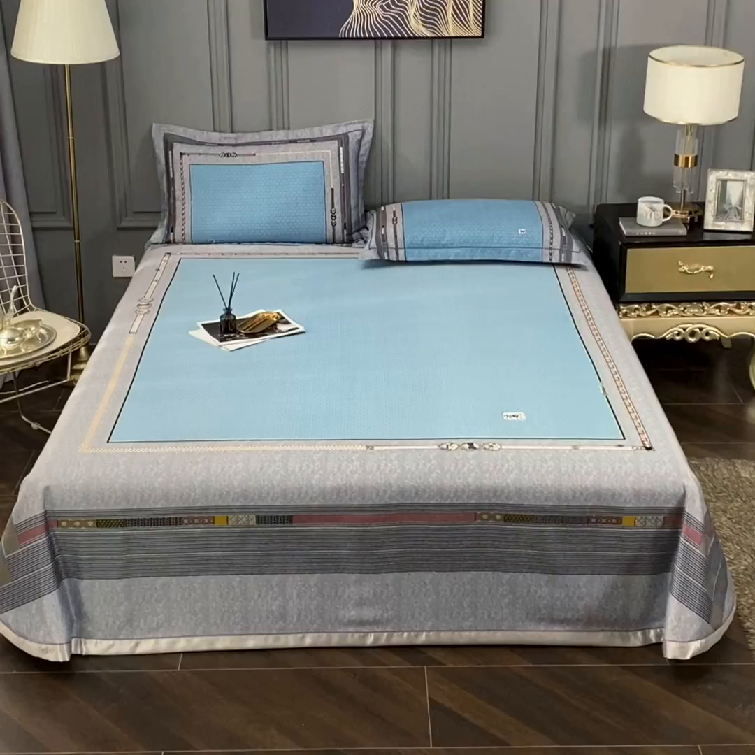 91家纺网 家纺一手货源 找家纺 （总）威克凯丽 2025新款定位款竹语天丝软凉席三件套