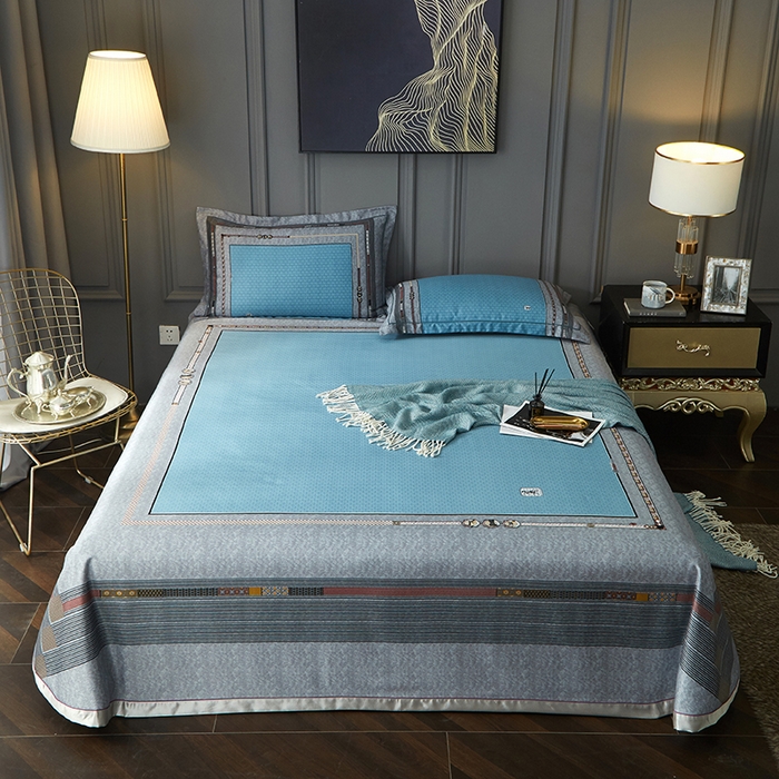 91家纺网 家纺一手货源 找家纺 （总）威克凯丽 2025新款定位款竹语天丝软凉席三件套