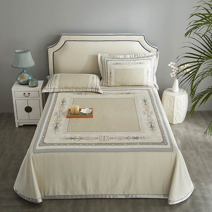 91家纺网 家纺一手货源 找家纺 （总）威克凯丽 2025新款定位款竹语天丝软凉席三件套