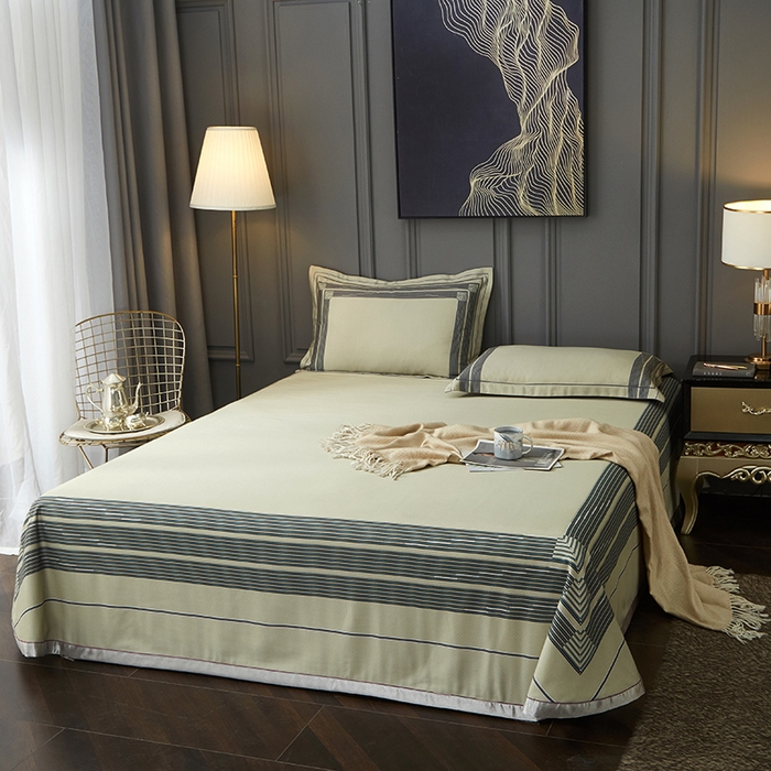 91家纺网 家纺一手货源 找家纺 （总）威克凯丽 2025新款定位款竹语天丝软凉席三件套