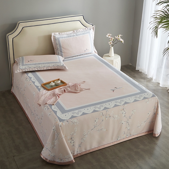 91家纺网 家纺一手货源 找家纺 （总）威克凯丽 2025新款定位款竹语天丝软凉席三件套