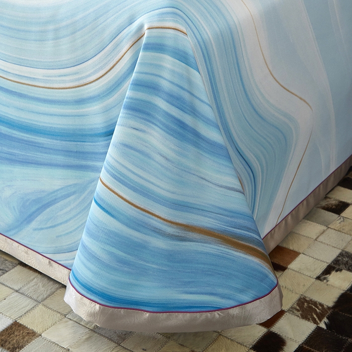 91家纺网 家纺一手货源 找家纺 威克凯丽 2025新款定位款竹语天丝软凉席三件套 北城