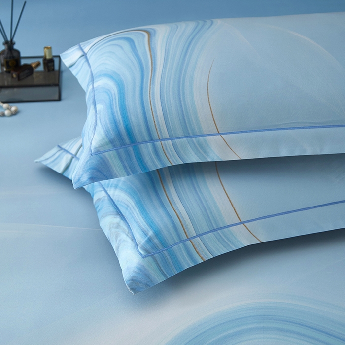 91家纺网 家纺一手货源 找家纺 威克凯丽 2025新款定位款竹语天丝软凉席三件套 北城