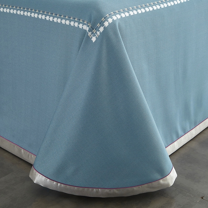 91家纺网 家纺一手货源 找家纺 威克凯丽 2025新款定位款竹语天丝软凉席三件套 归田园-绿