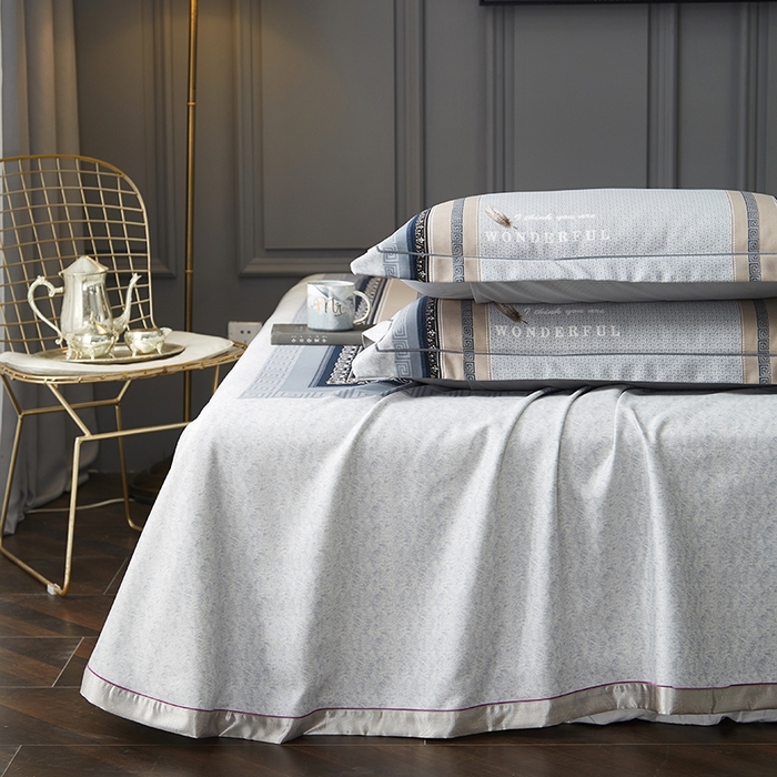 91家纺网 家纺一手货源 找家纺 威克凯丽 2025新款定位款竹语天丝软凉席三件套 匠心华庭