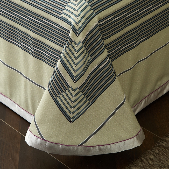 91家纺网 家纺一手货源 找家纺 威克凯丽 2025新款定位款竹语天丝软凉席三件套 凯瑞斯