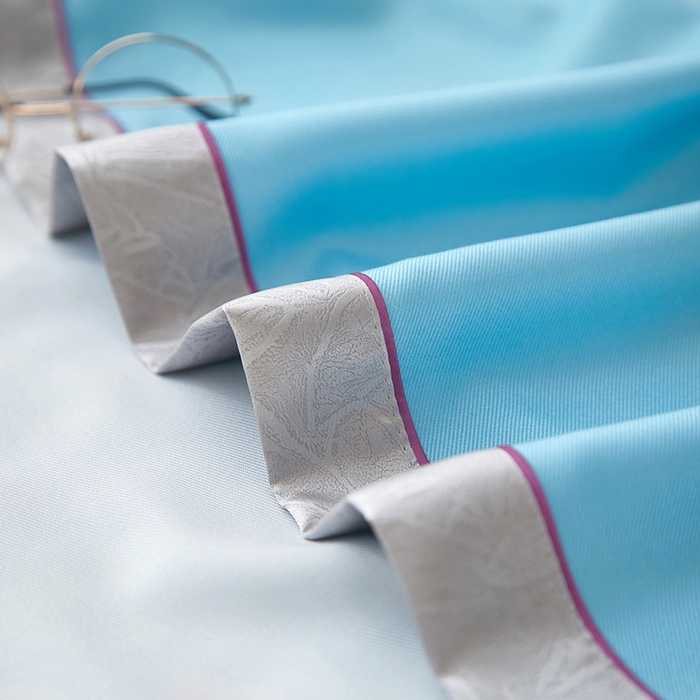 91家纺网 家纺一手货源 找家纺 威克凯丽 2025新款定位款竹语天丝软凉席三件套 青莲