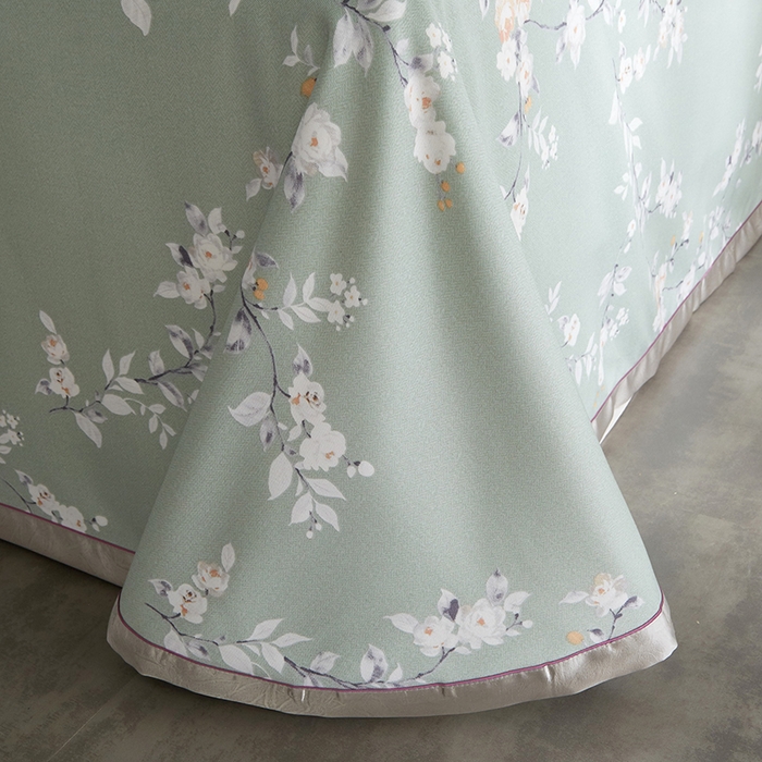 91家纺网 家纺一手货源 找家纺 威克凯丽 2025新款定位款竹语天丝软凉席三件套 夏沫-绿