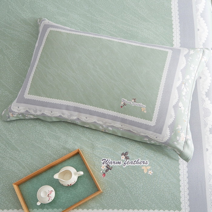 91家纺网 家纺一手货源 找家纺 威克凯丽 2025新款定位款竹语天丝软凉席三件套 夏沫-绿