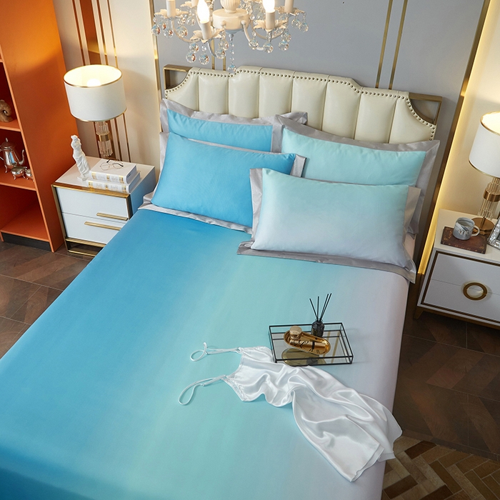 91家纺网 家纺一手货源 找家纺 威克凯丽 2025新款定位款竹语天丝软凉席三件套 忆海