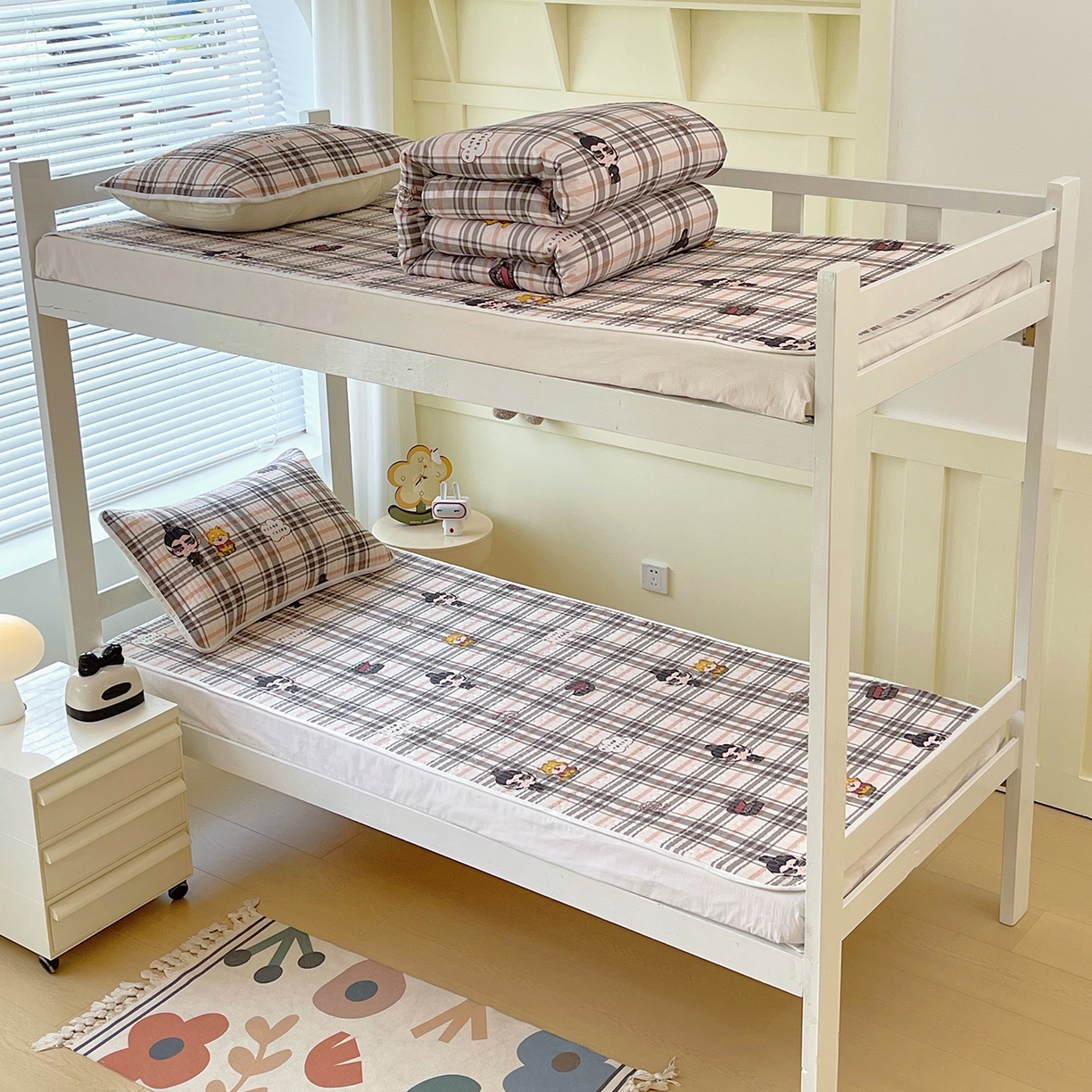 91家纺网 家纺一手货源 找家纺 金鑫汇家纺2025新款A类宿舍全棉印花床盖三件套 无畏申公豹·咖