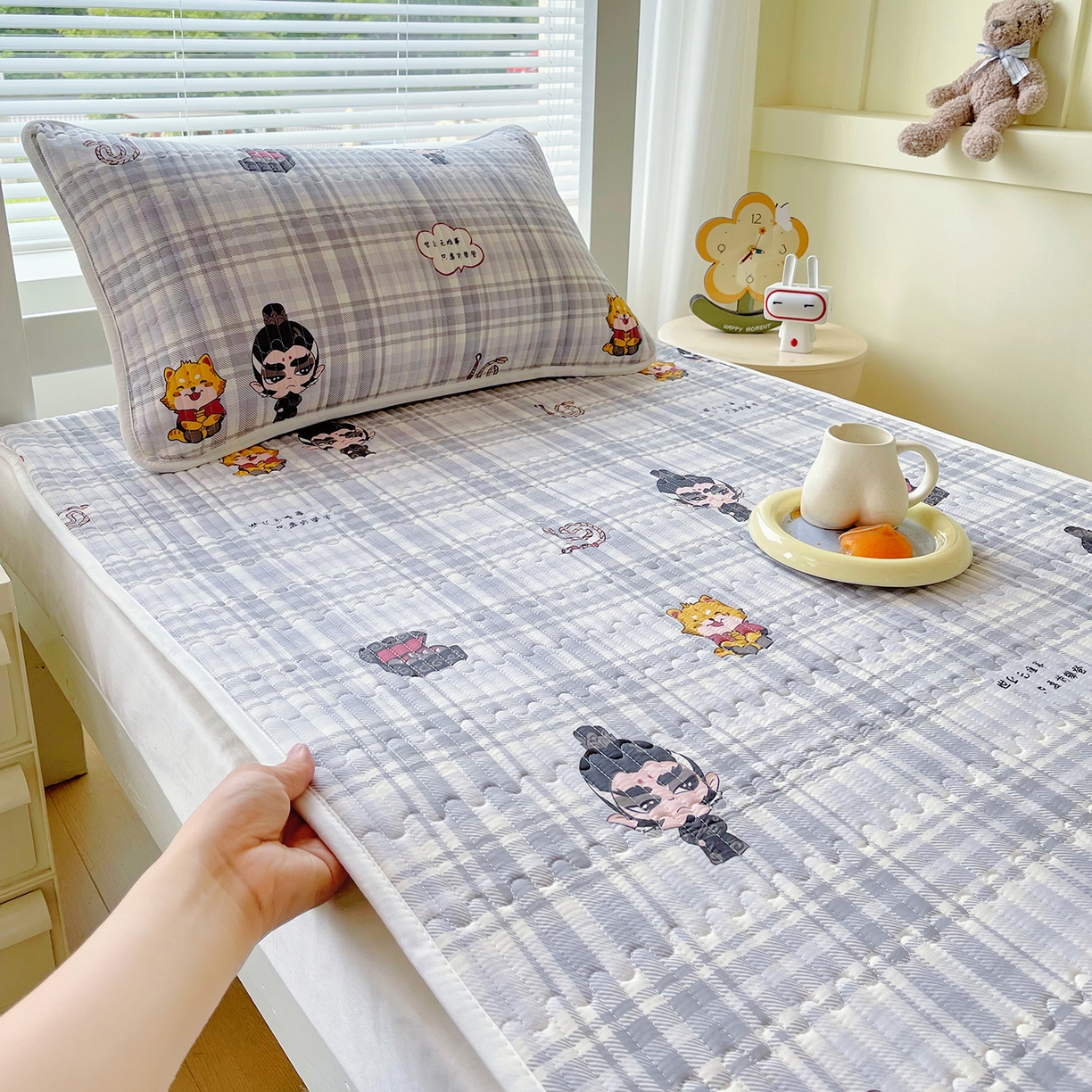 91家纺网 家纺一手货源 找家纺 （总）金鑫汇家纺2025新款A类全棉学生宿舍床盖系列单品