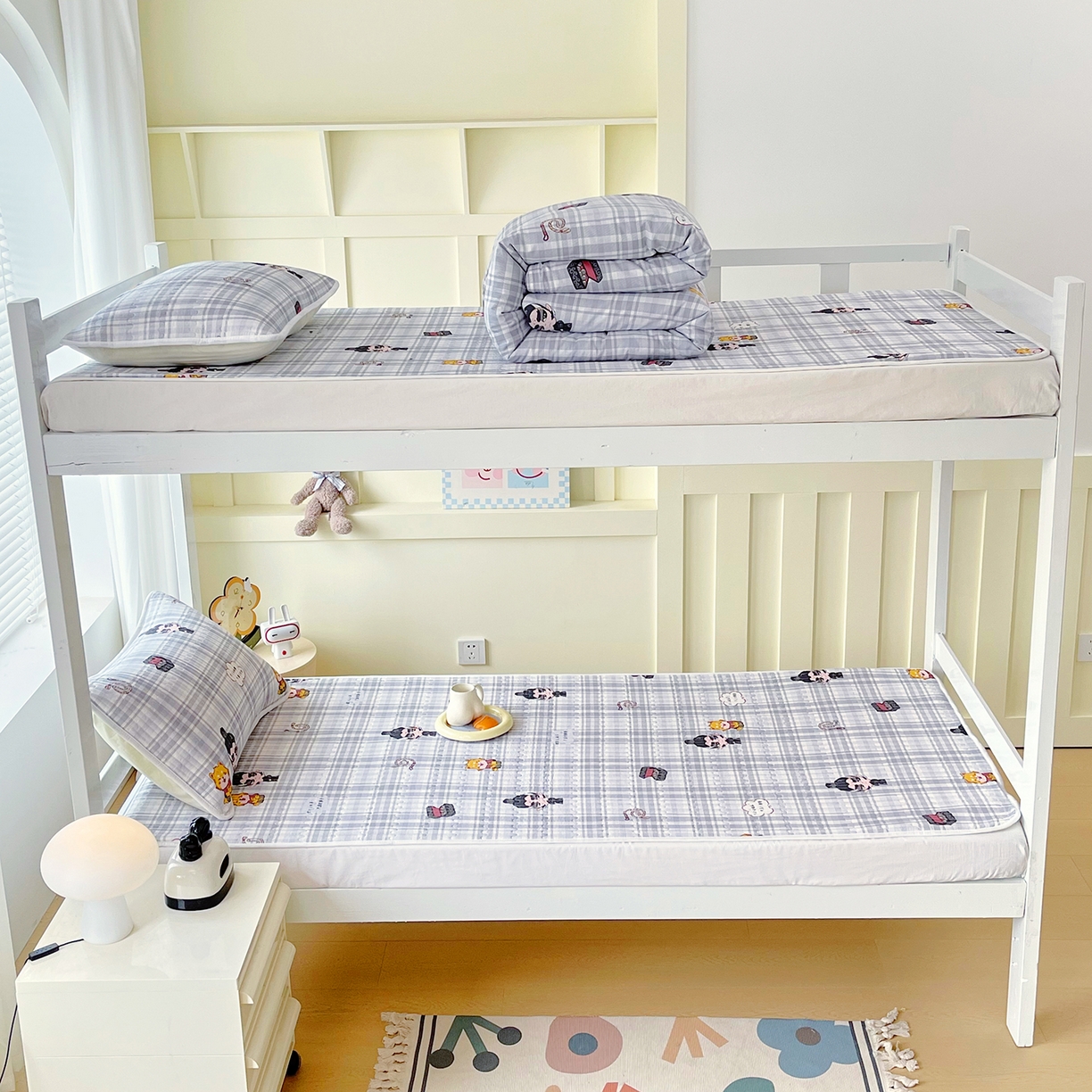 91家纺网 家纺一手货源 找家纺 （总）金鑫汇家纺2025新款A类全棉学生宿舍床盖系列单品