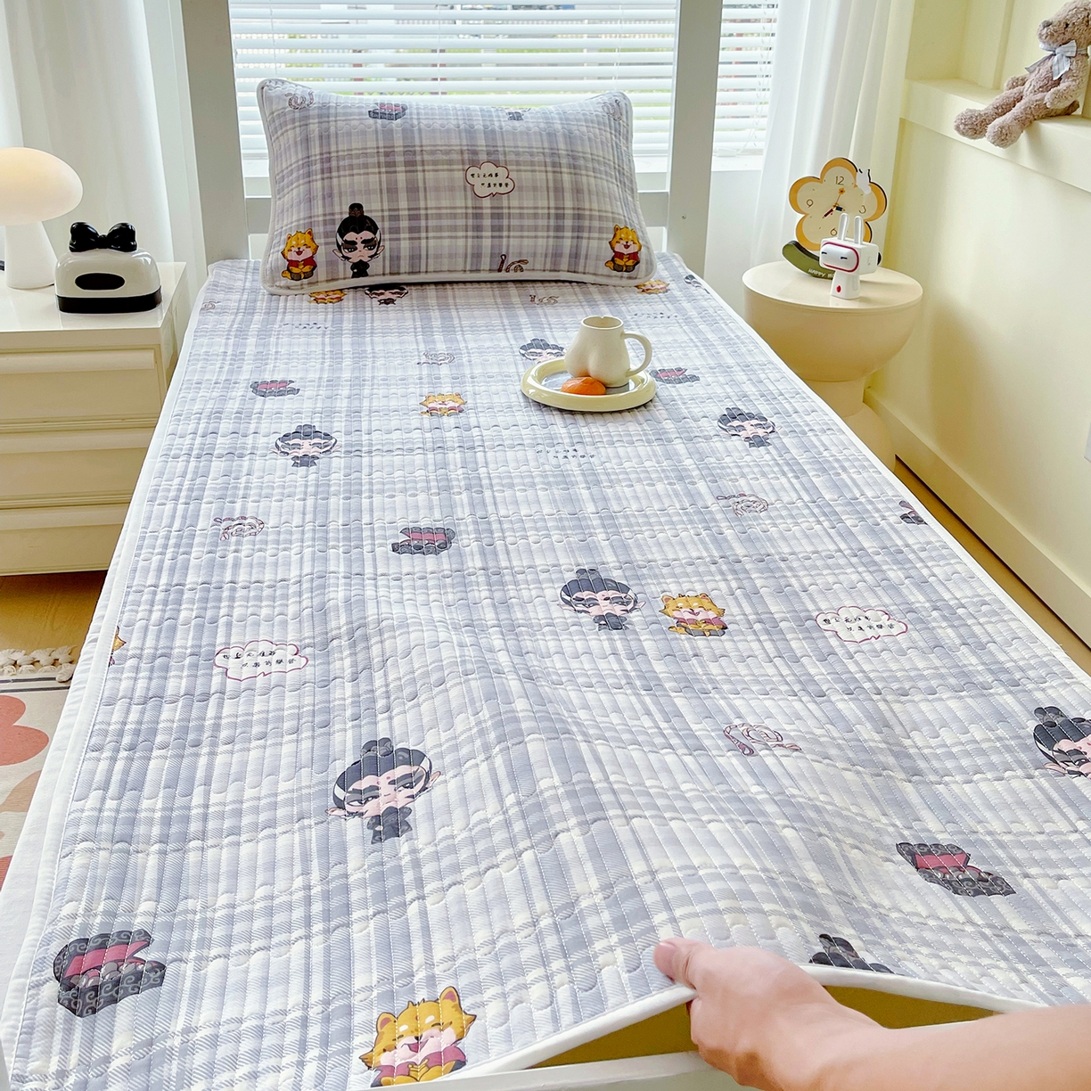 91家纺网 家纺一手货源 找家纺 （总）金鑫汇家纺2025新款A类全棉学生宿舍床盖系列单品