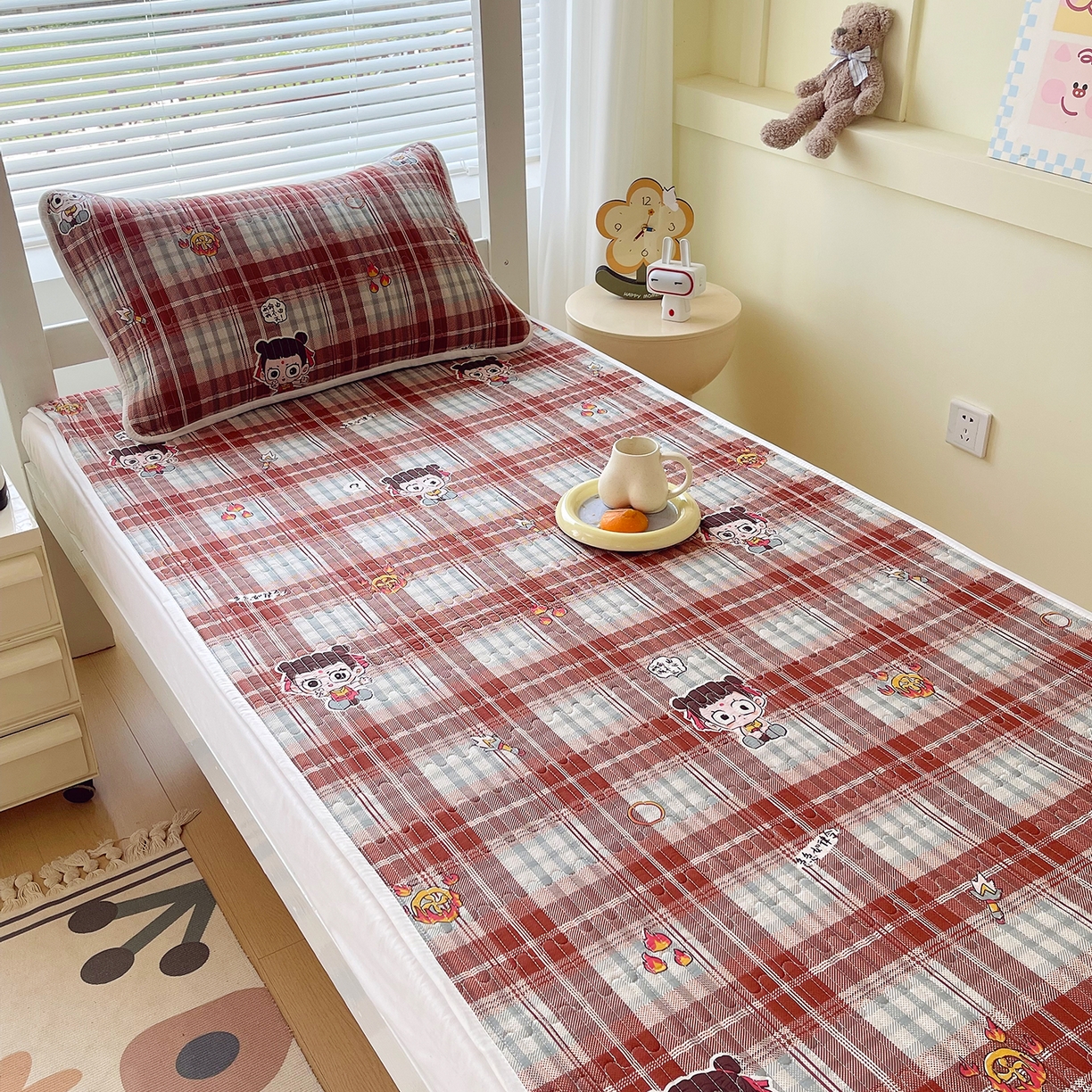 91家纺网 家纺一手货源 找家纺 金鑫汇家纺2025新款A类学生宿舍枕套系列单品 传奇哪吒·棕