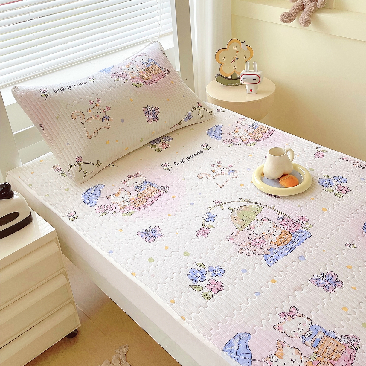 91家纺网 家纺一手货源 找家纺 金鑫汇家纺2025新款A类学生宿舍枕套系列单品 喵喵日记